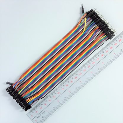 Dupont Breadboard cables - full picture with ruler