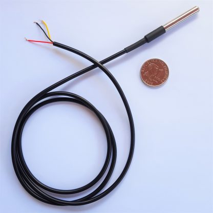 DS18B20 with 1m cable with coin
