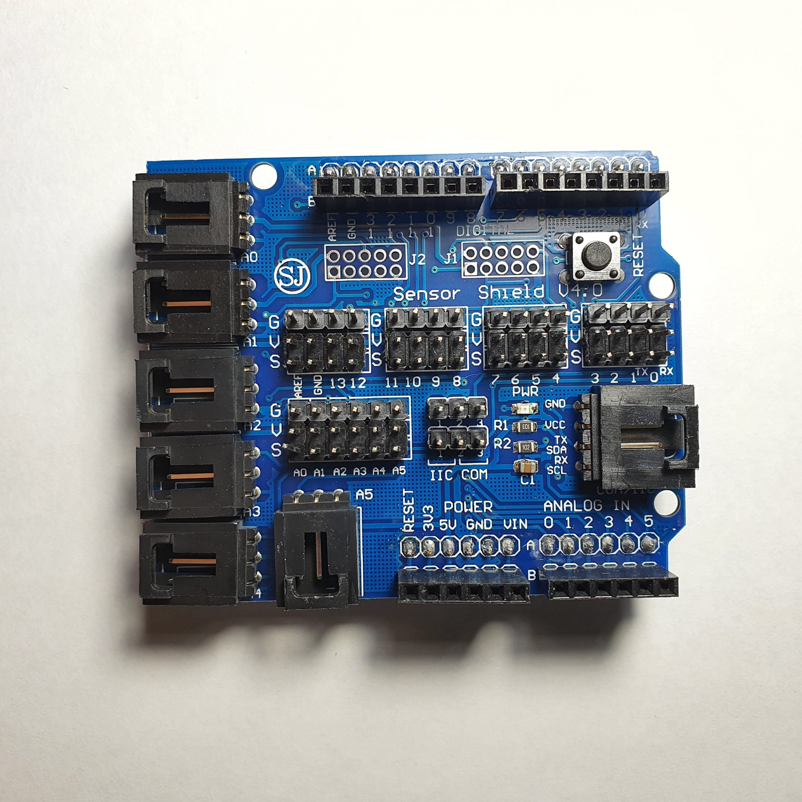 Sensor Shield v4 for Arduino Uno - Top Side